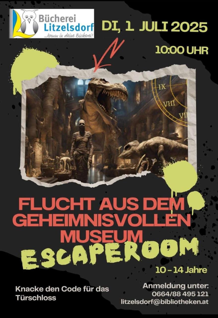 Flucht aus dem geheimnisvollen Museum Poster