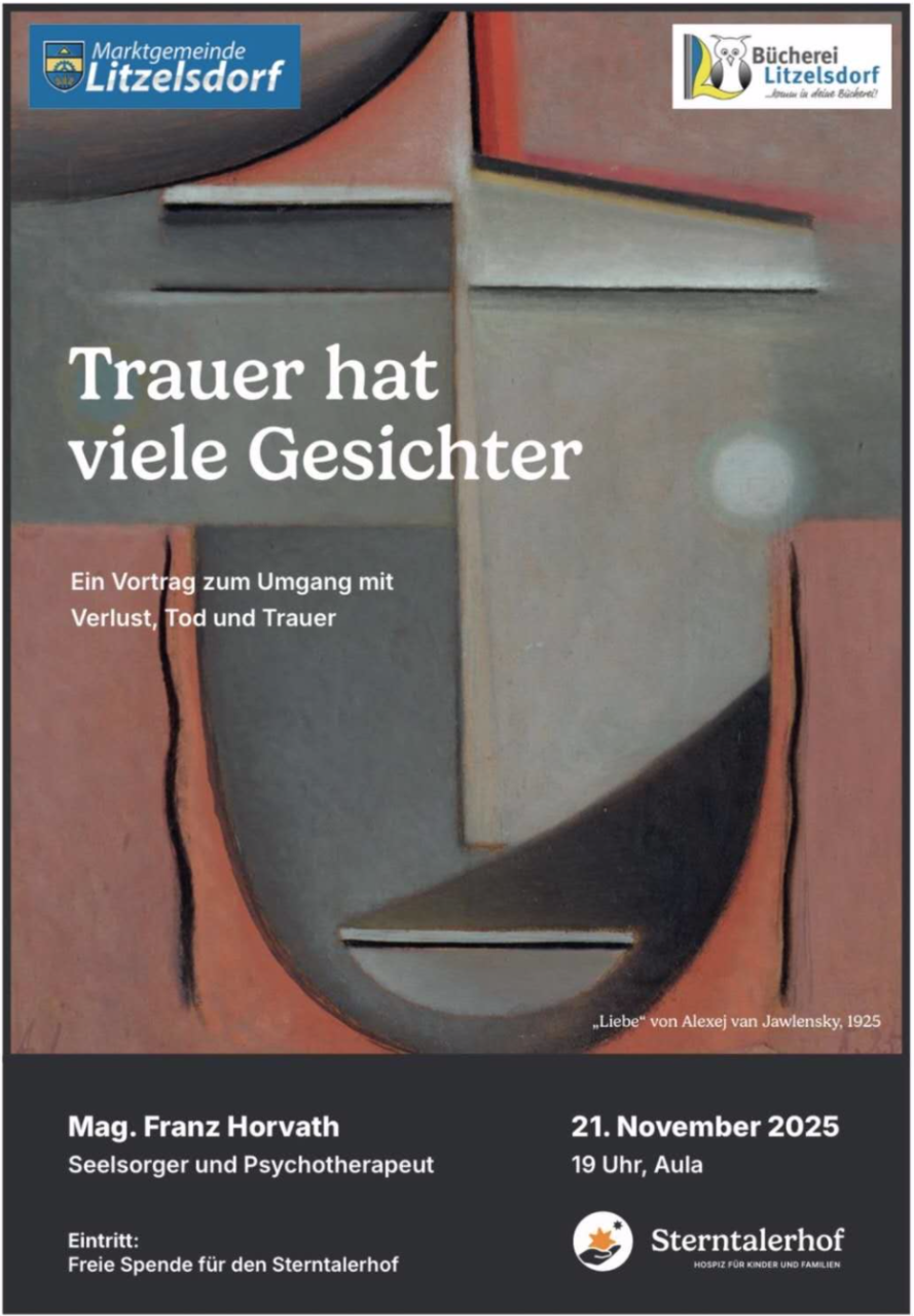 Trauer hat viele Gesichter Horvath Plakat